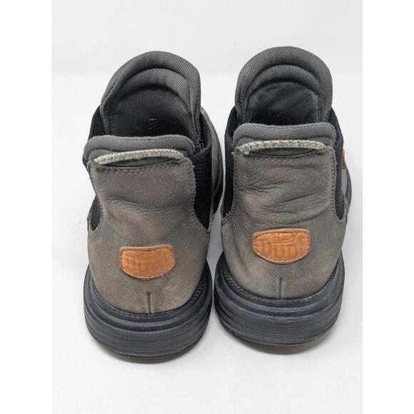 Hey Dude Men's Gray Branson M Craft Leather Pull On Chelsea Boots Size 8 - Picture 4 of 7